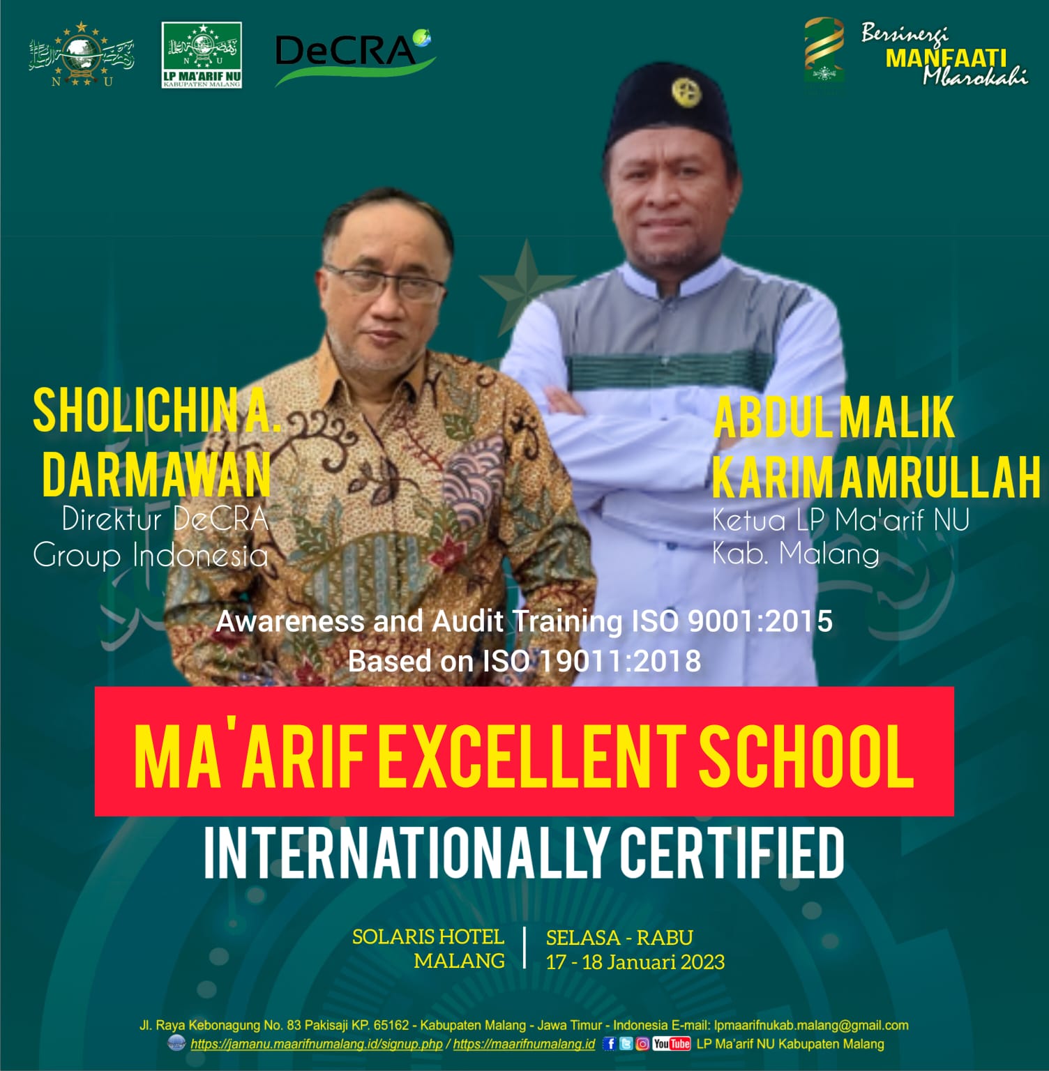 <strong>Ma’arif Excellent School Internationally Cerified</strong>