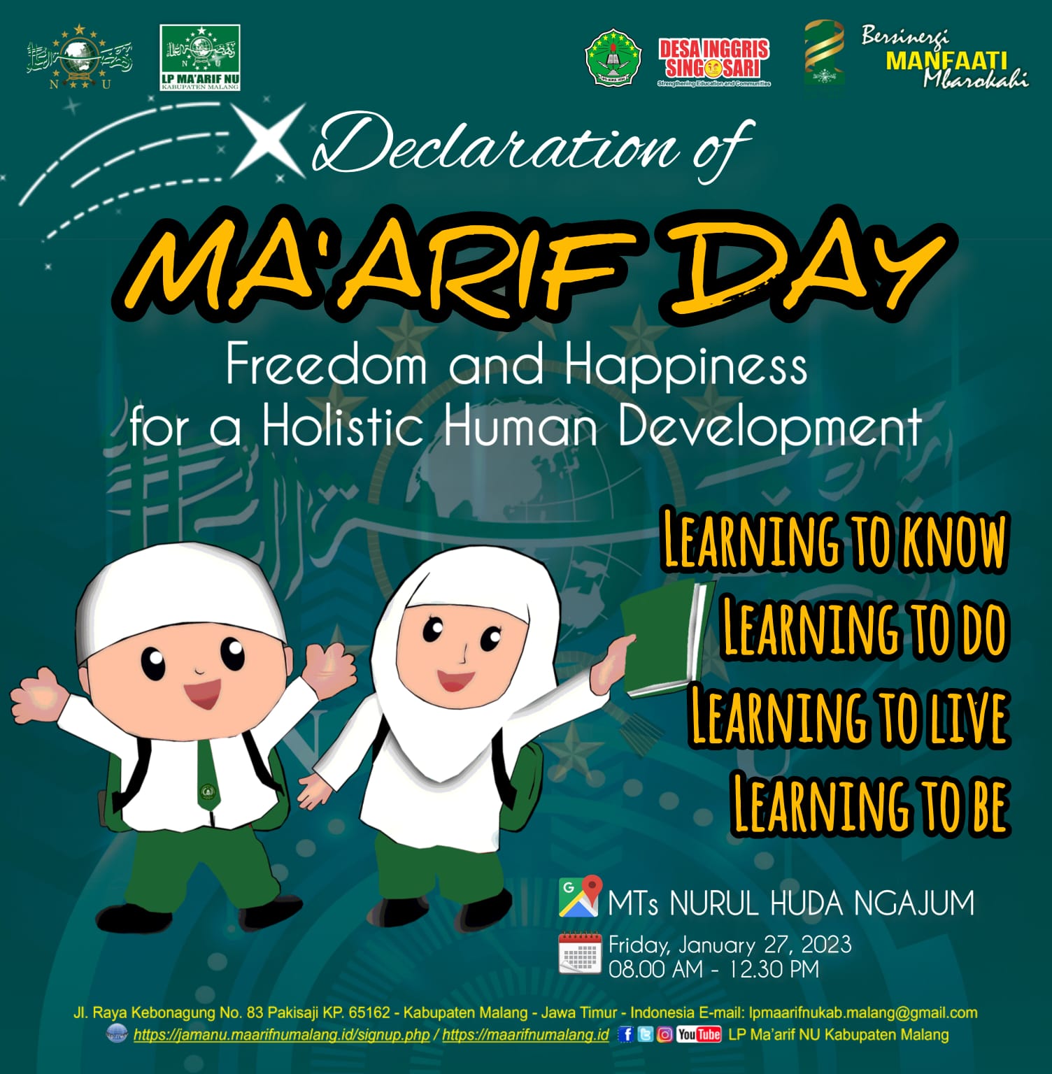 Declaration of Ma’arif Day “Freedom and Happiness”