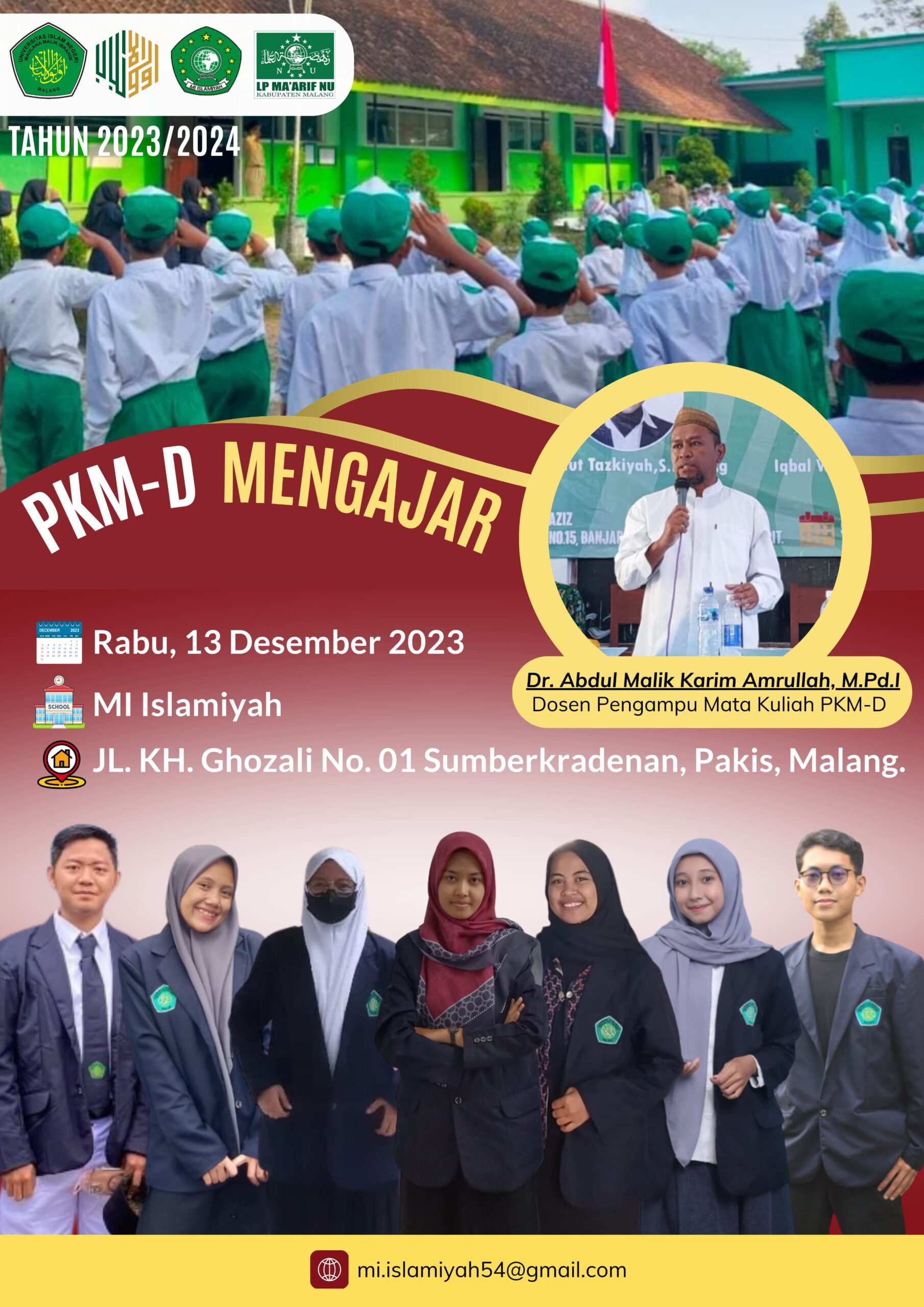 MAHASISWA FITK MELAKUKAN KOORDINASI DALAM RANGKA MARJAN DI MI ISLAMIYAH PAKIS