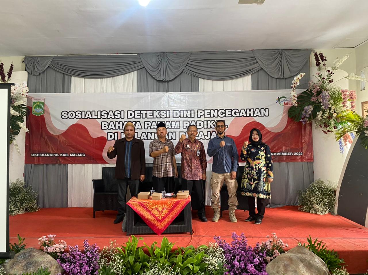 LP Ma’arif Kab Malang Bersama Bakesbangpol Sosialisasi Deteksi Dini Radikalisme