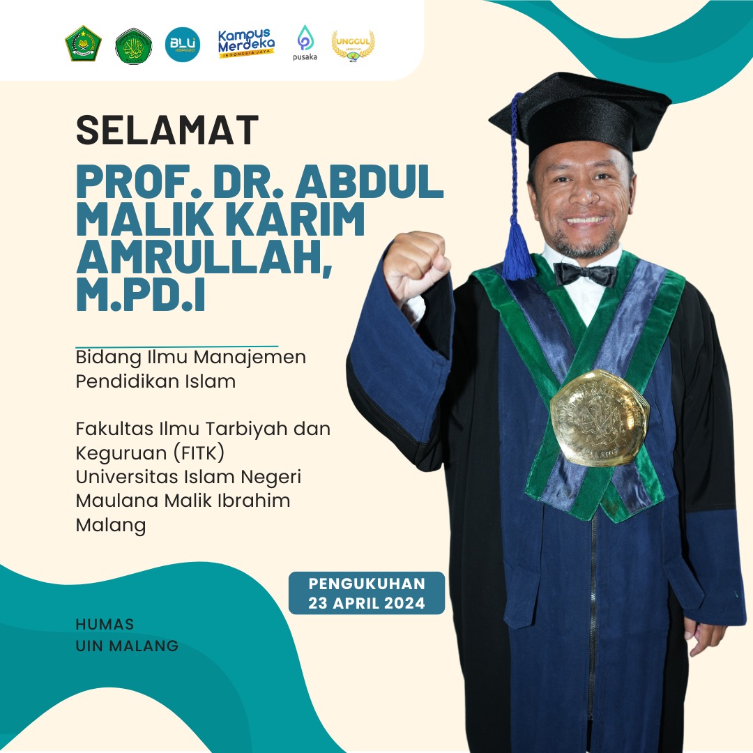 Pengukuhan Guru Besar Ketua LP Ma’arif PCNU Kabupaten Malang